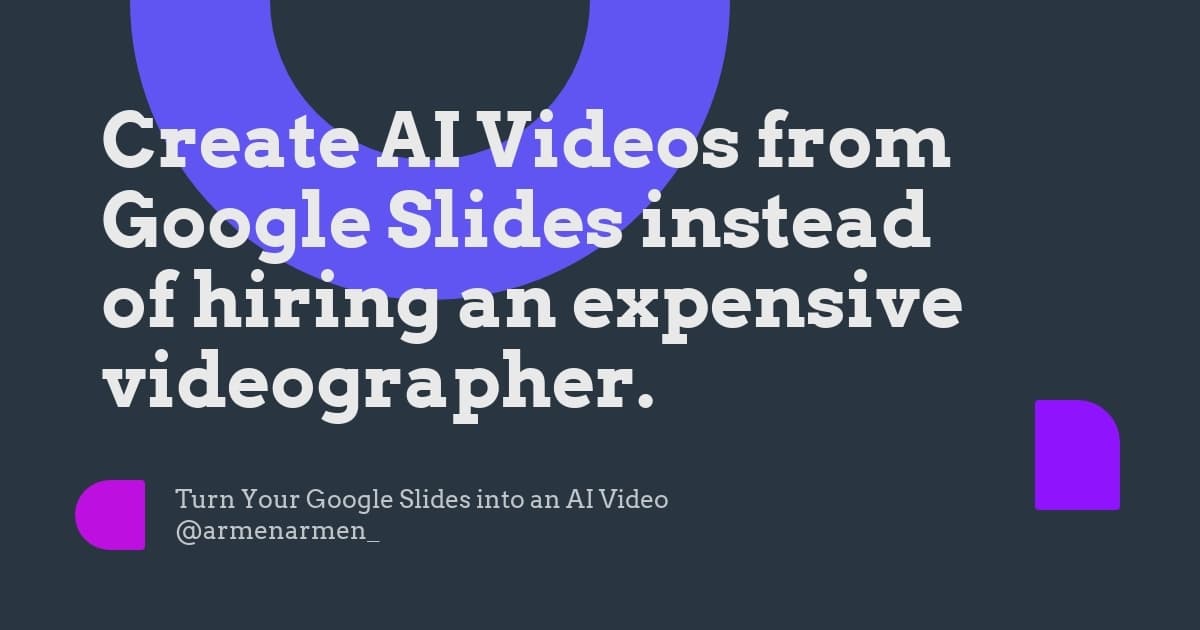 AI Slides to Videos