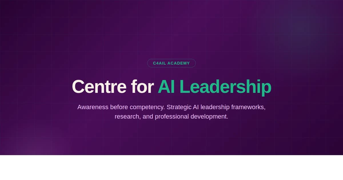 Centre for AI Leadership (C4AIL)