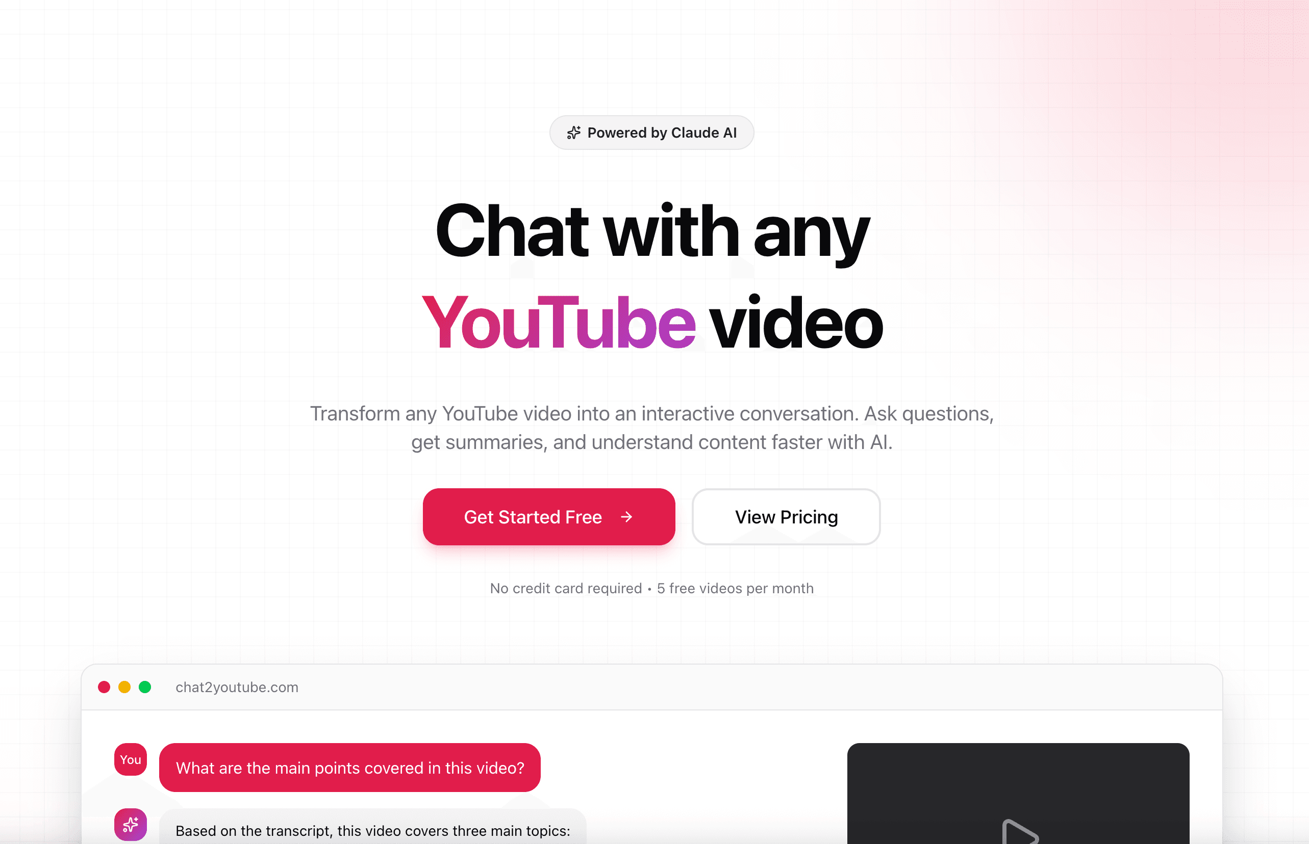 Chat2Youtube