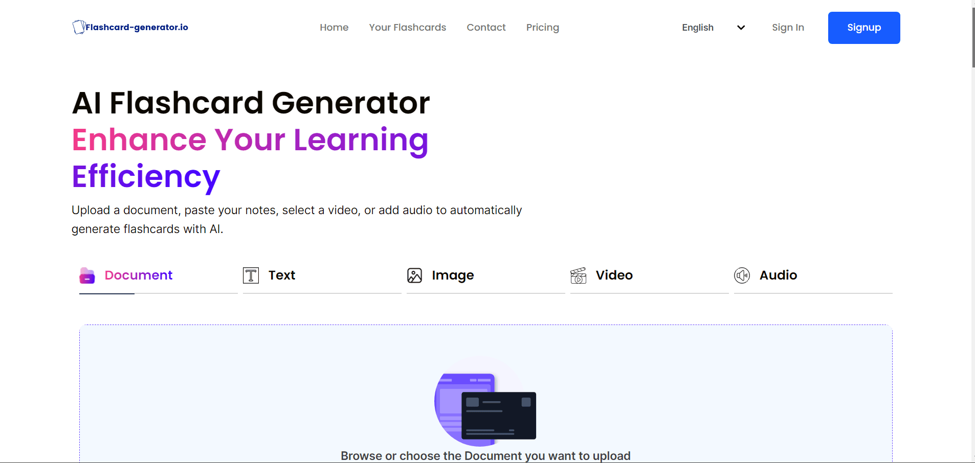 Flashcard generator