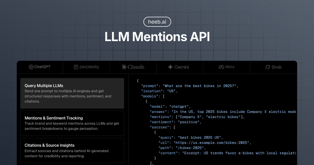 heeb | LLM Mentions API