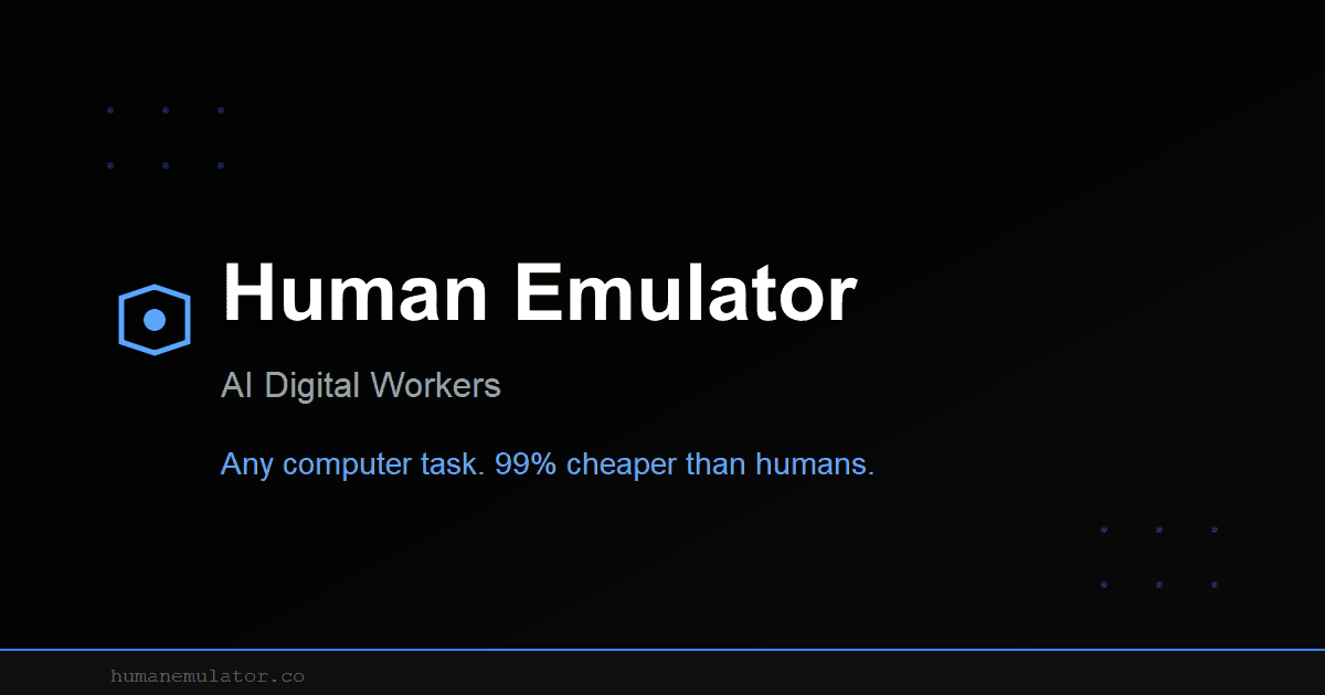 Human Emulator, powered by Grok
