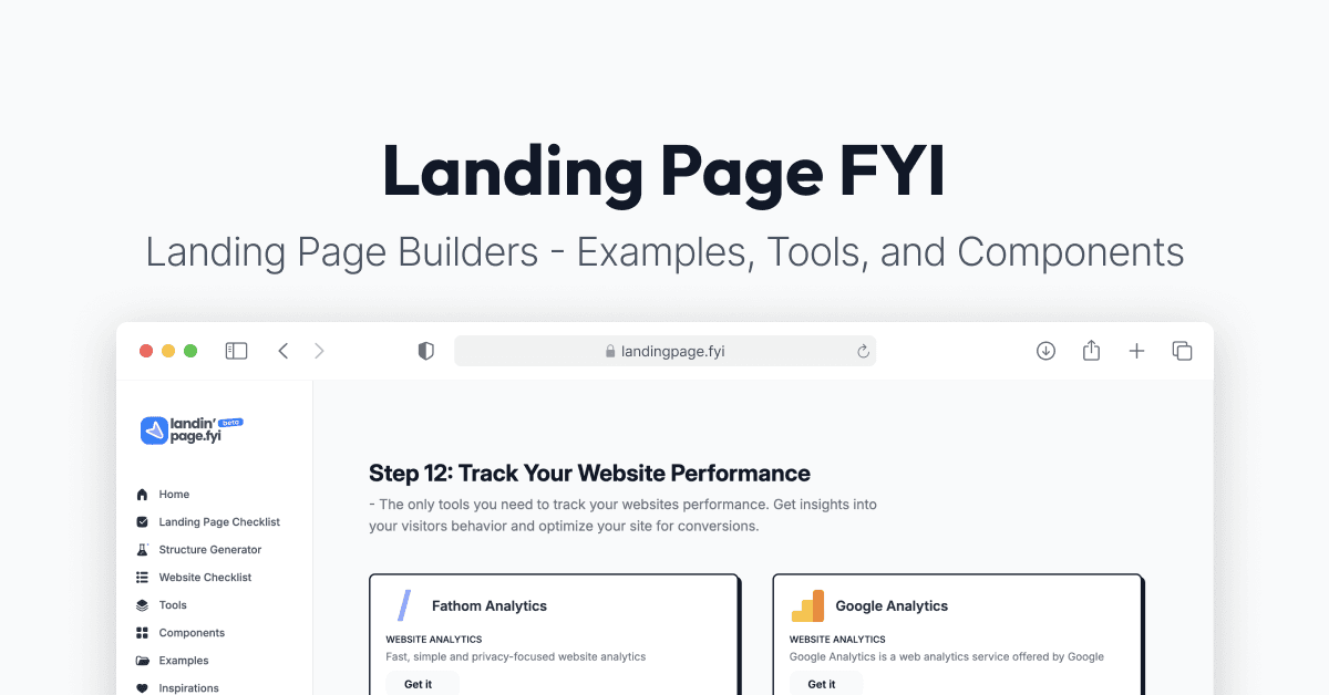 Landing Page FYI