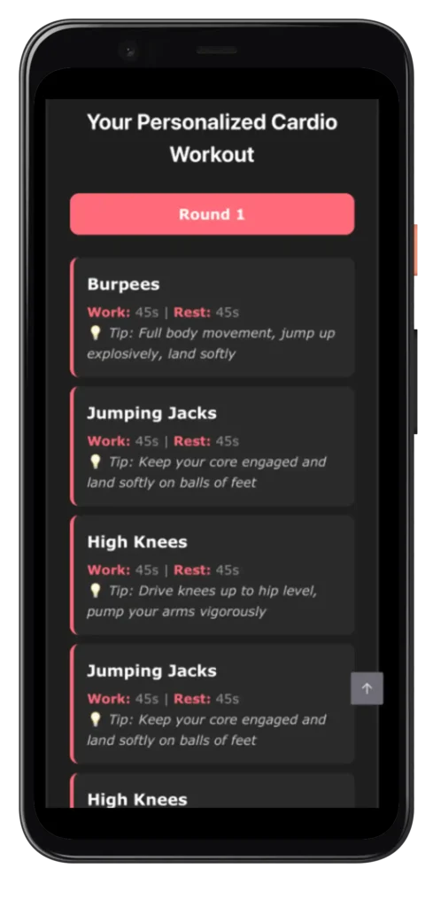 Pedal My Way Cardio Workout Builder