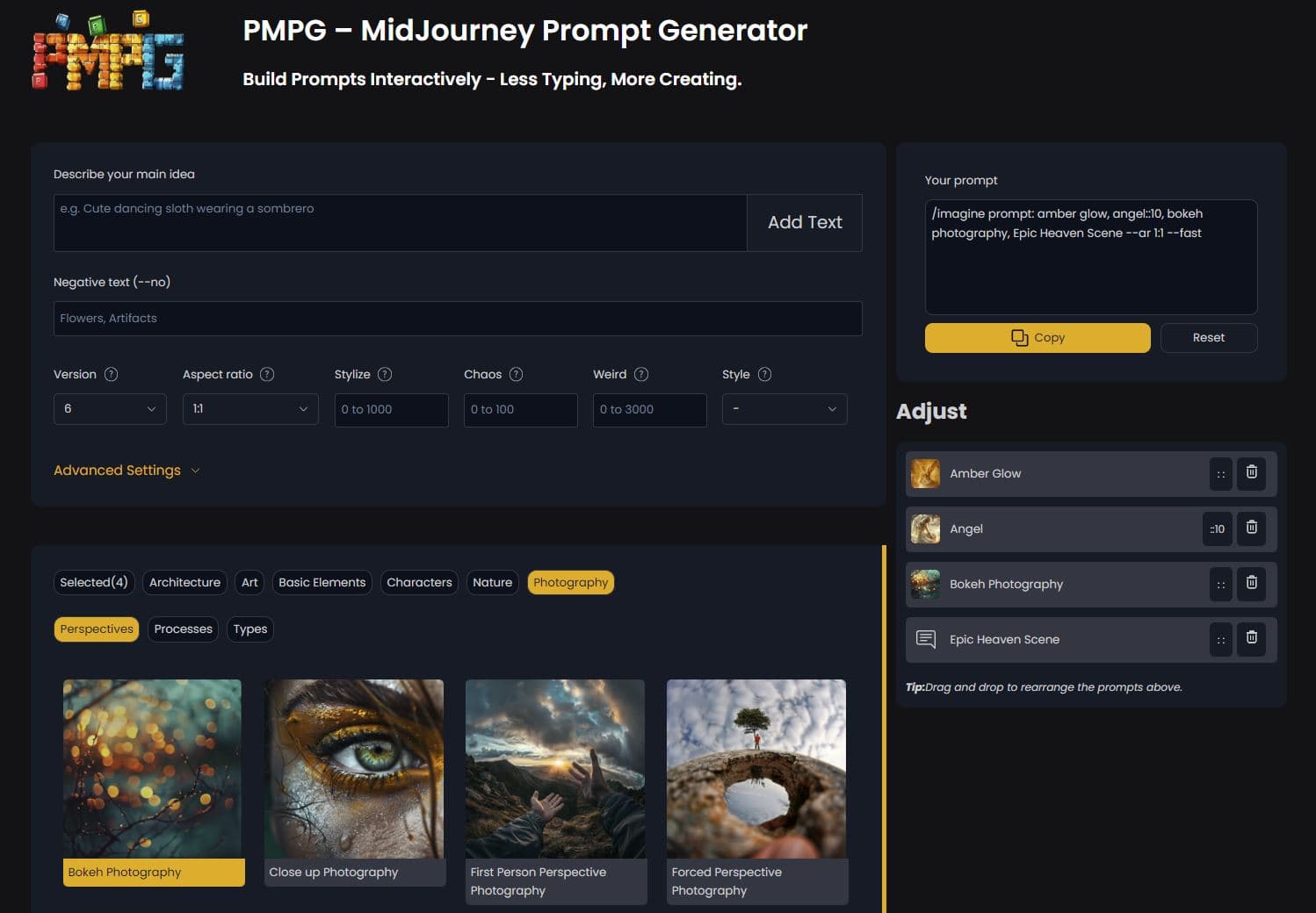 PUMPG - Powerusers MidJourney Prompt Generator