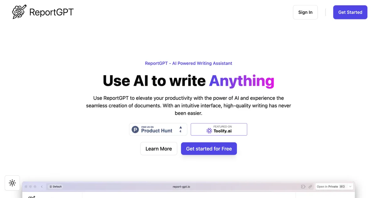 ReportGPT