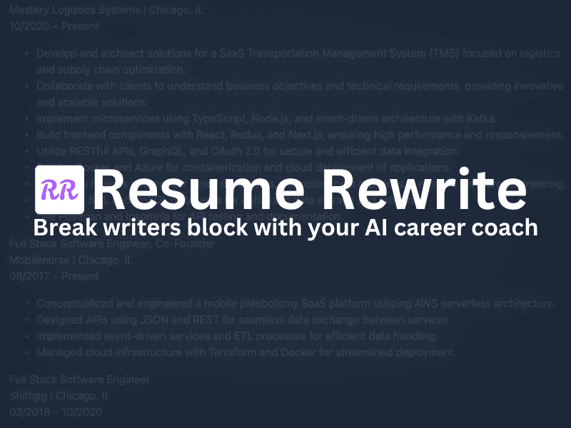 Resume Rewrite