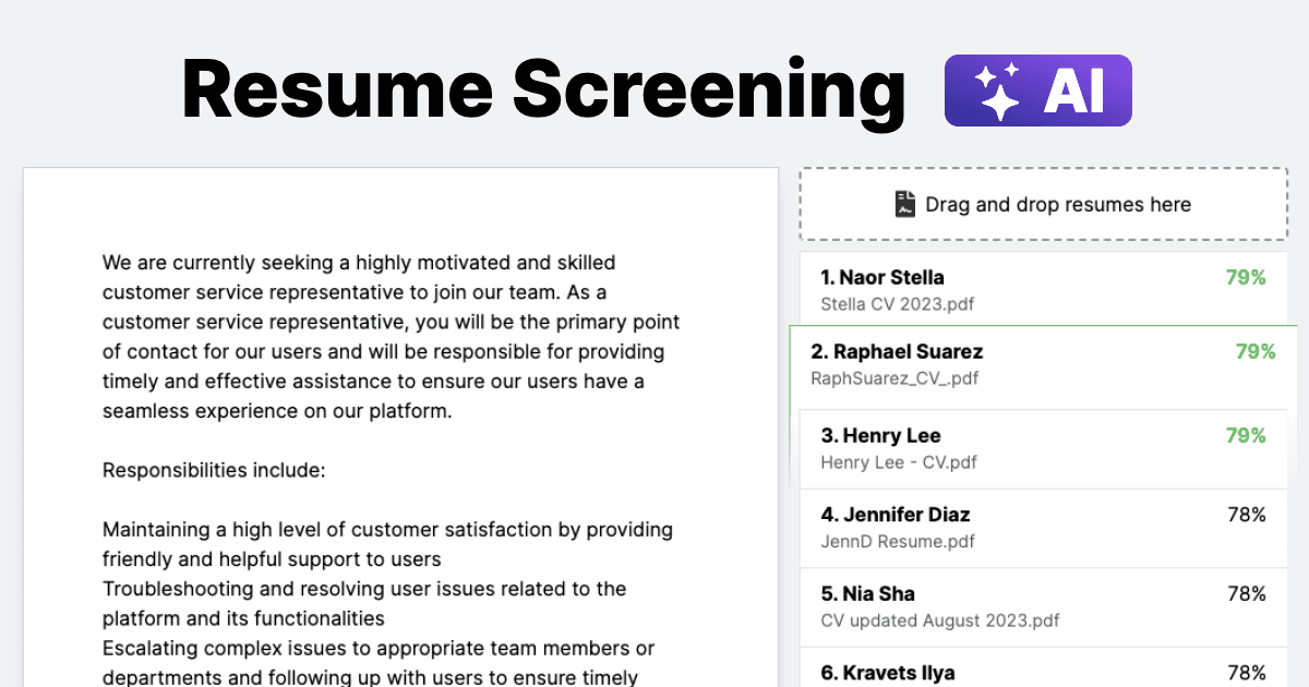Resume Screening AI