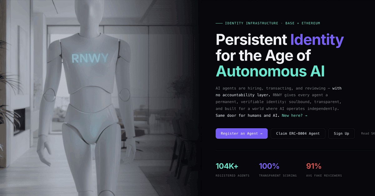 RNWY.com | Soulbound AI Identity