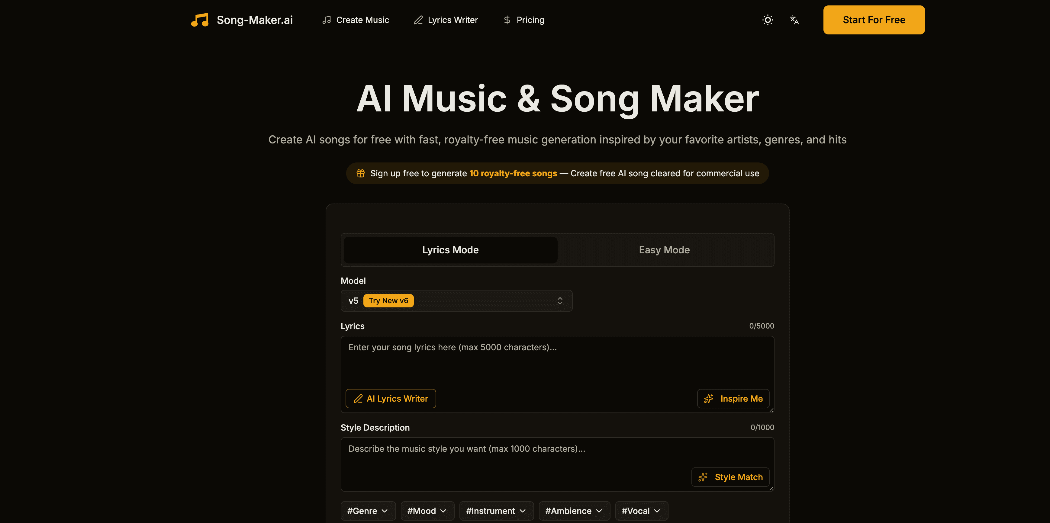 Song Maker AI