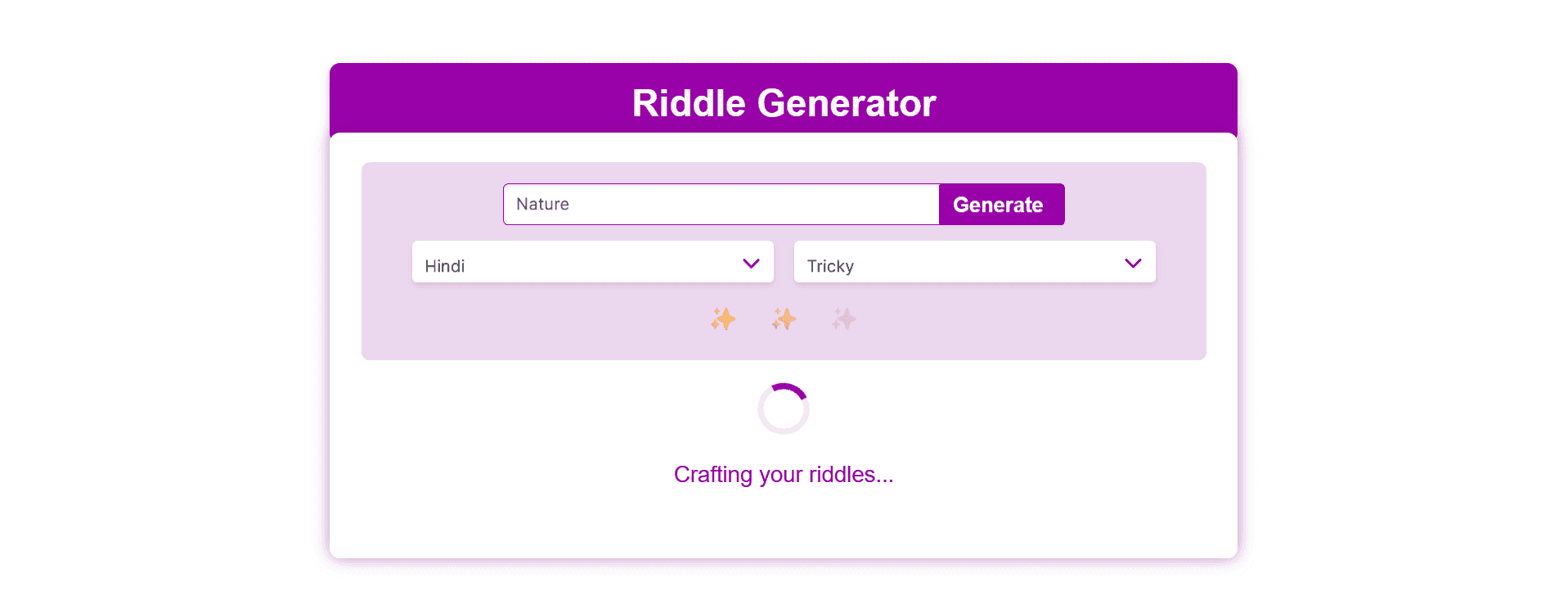 ToolifyPro Riddle Generator
