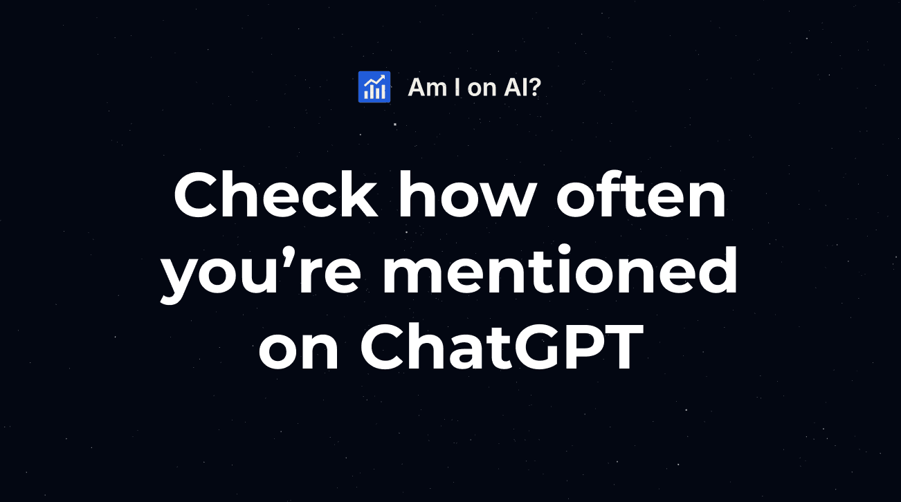 Am I on AI