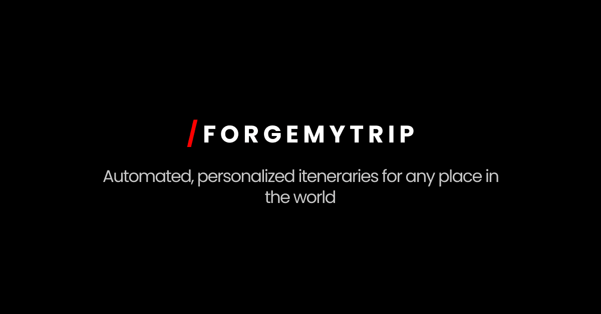 Forgemytrip