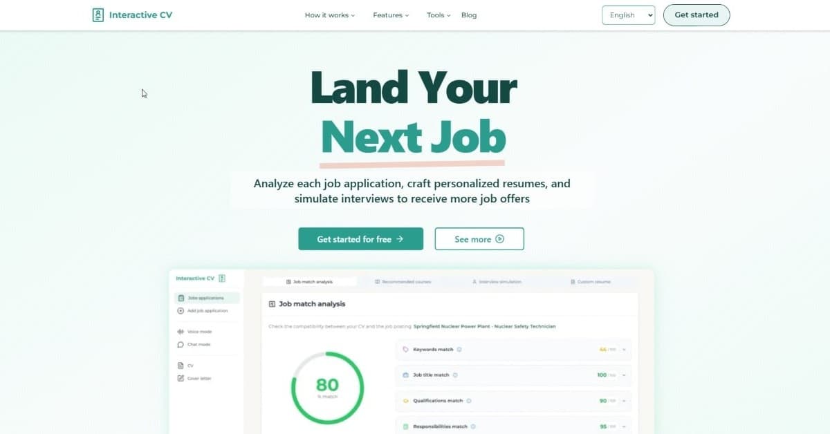 Interactive CV
