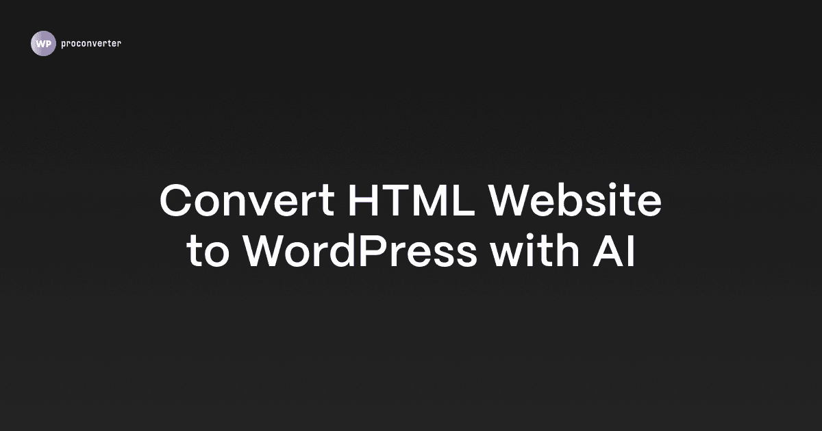 Wordpress pro converter