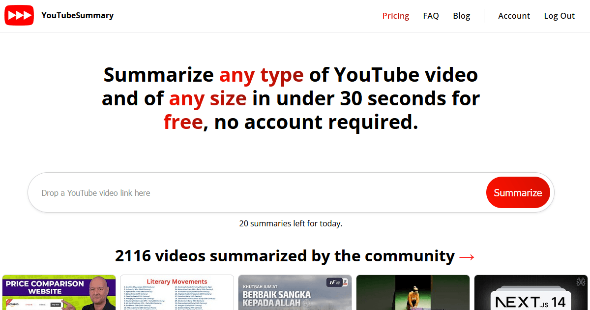 YouTube Summary